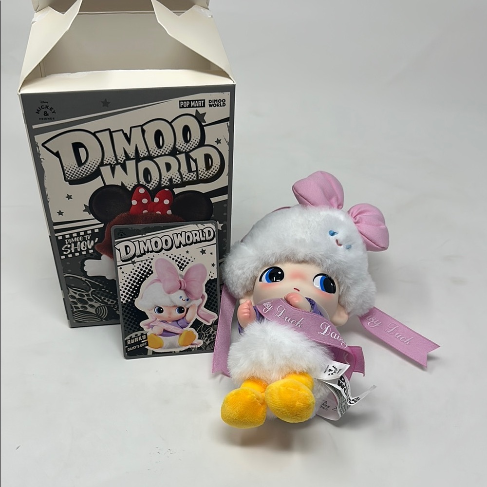 Pop mart Dimoo world Disney daisy plush open box